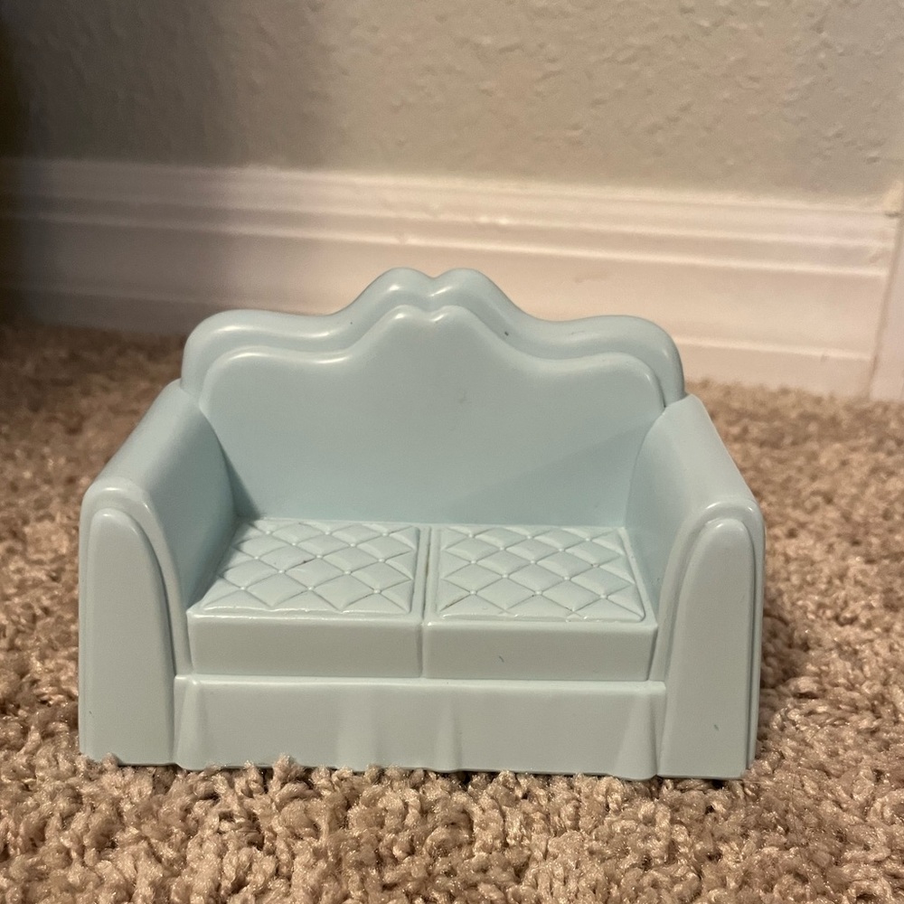 Vintage Playskool Victorian Dollhouse Couch 1991